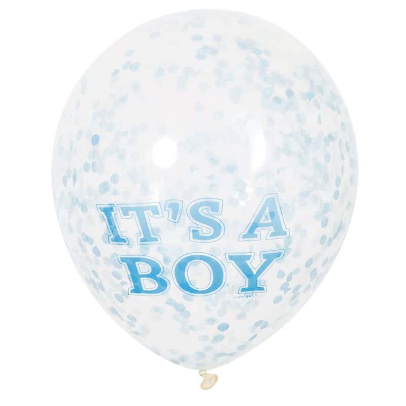 Sachet de 6 Ballons Baby Shower Fille ou Garçon - Jour de Fête