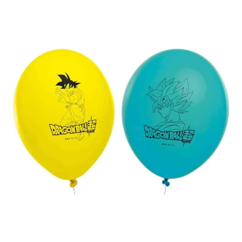 6 ballons en latex - Son Gokû - Diamètre 27 cm - Dragon Ball Super ® - Jour  de Fête - Dragon Ball - Top Licences