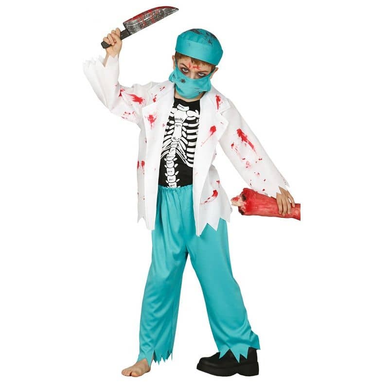 Déguisement de Docteur Zombie Enfant, Déguisement de Médecin Enfant pour  Halloween - Jour de Fête