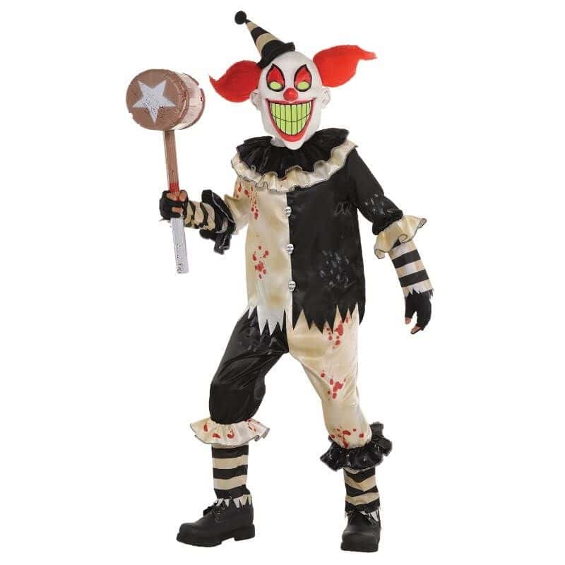 Déguisement clown Arlequin d'Halloween homme noir, achat de
