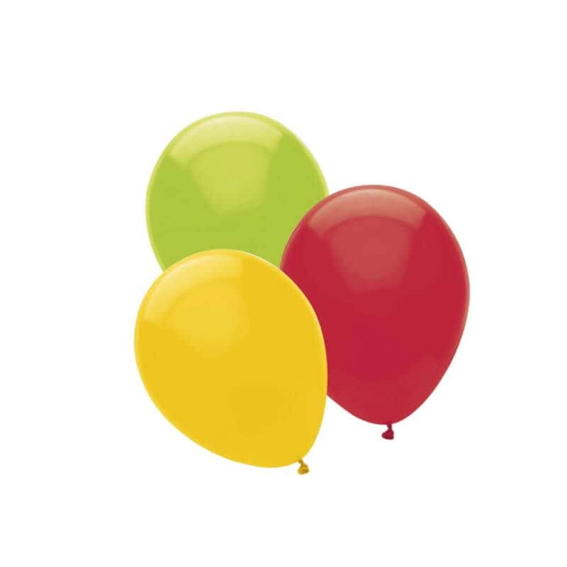 10 Ballons Multicolores avec feutre - Jour de Fête - Ballons - Ballon et  Accessoire