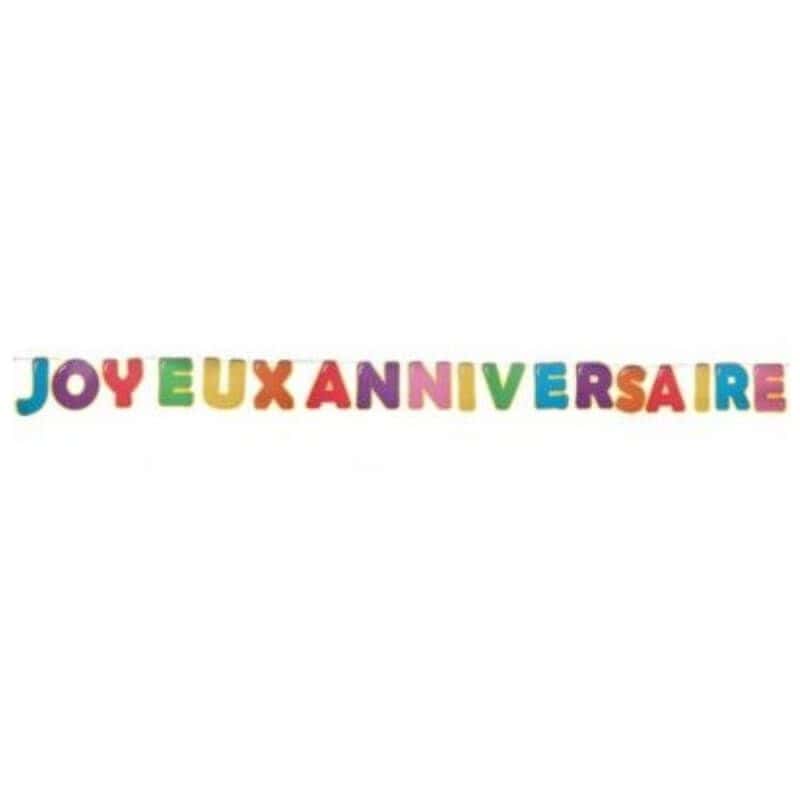 Banderole Joyeux Anniversaire - Anniversaire Ballons Multicolores - Jour de  Fête - Guirlandes - Décoration