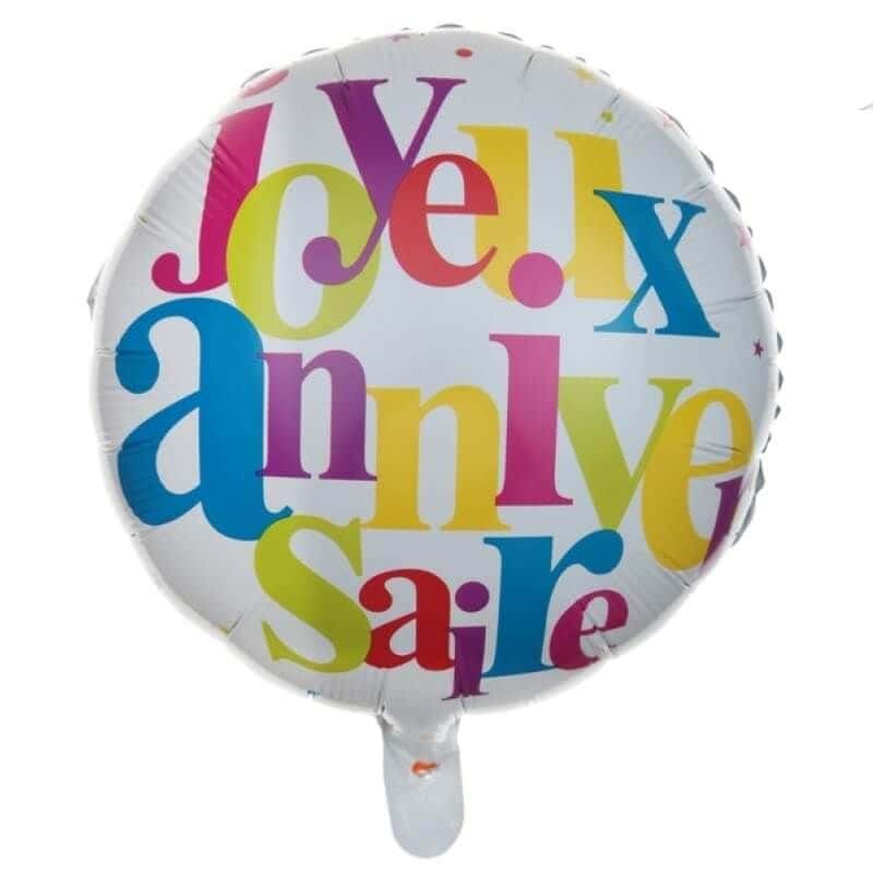 Ballon Métallique Hélium - Joyeux Anniversaire - Multicolore - Jour de Fête  - Ballons - Ballon et Accessoire