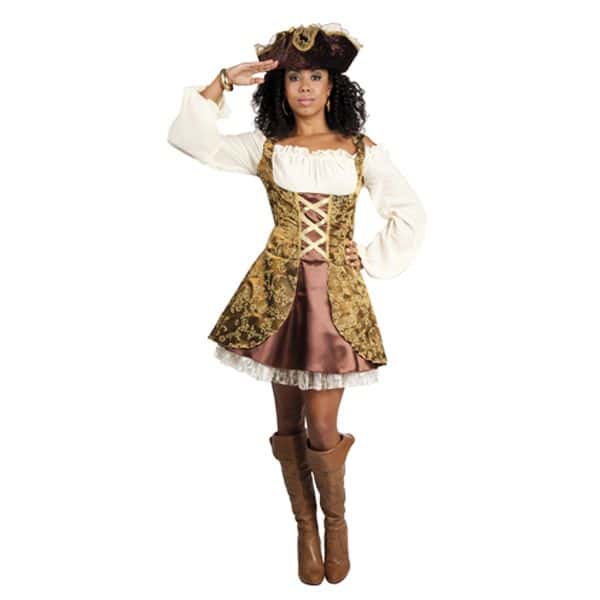 Déguisement Pirate Luxe Femme - Jour de Fête - Déguisement adulte thème  Pirate - Top Thèmes déguisement