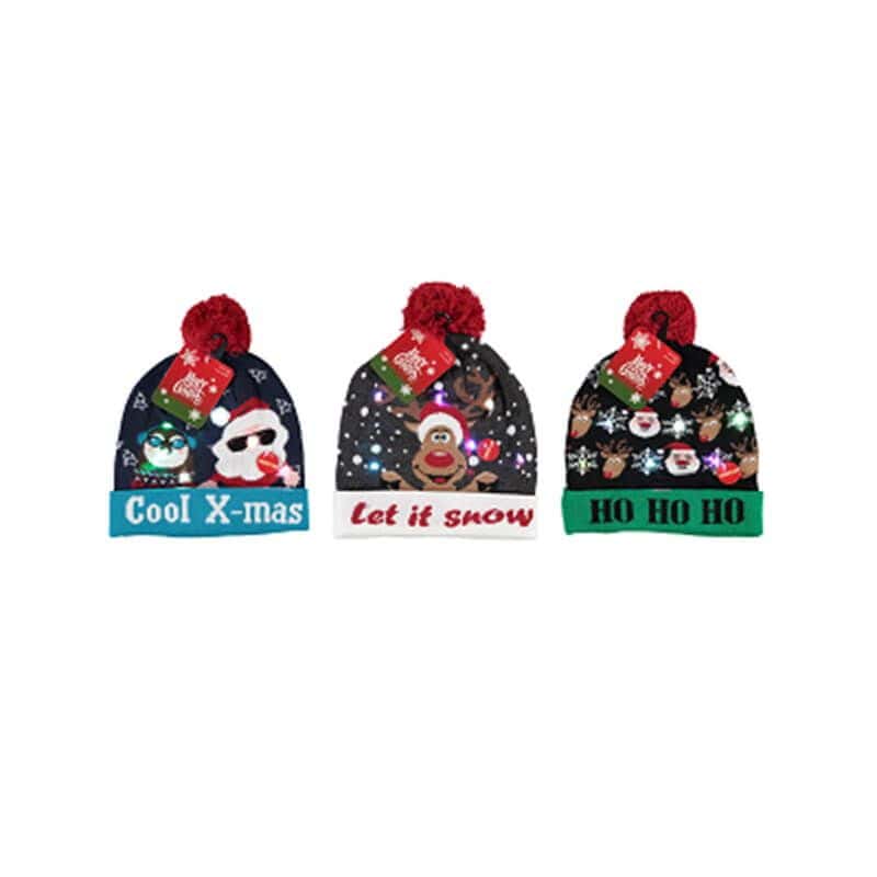 Bonnet de Noël avec LED - Adulte - Couleur au Choix - Jour de Fête - Autres  accessoires - Accessoires de Noël