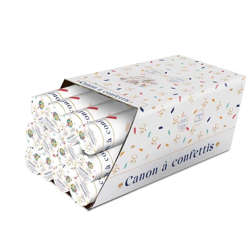 Canon à confettis pour anniversaire - Âge au choix - Jour de Fête - Confetti  - Confettis et Serpentins