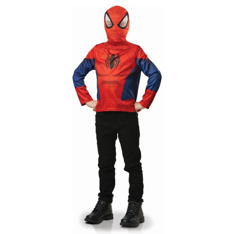 Masque de Spider-Man - MARVEL - Accessoire de déguisement - Rouge - Pour  Enfant