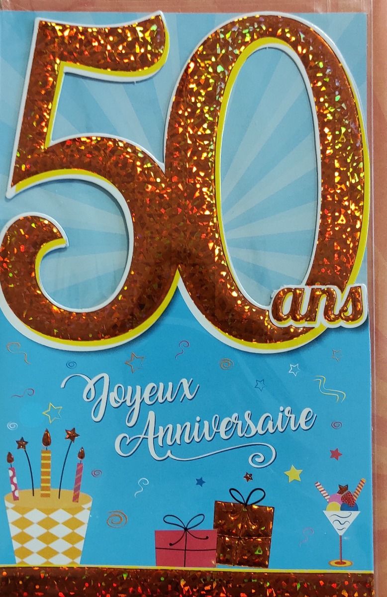 Carte d'anniversaire Découp'âge femme avec enveloppe - 70 ans