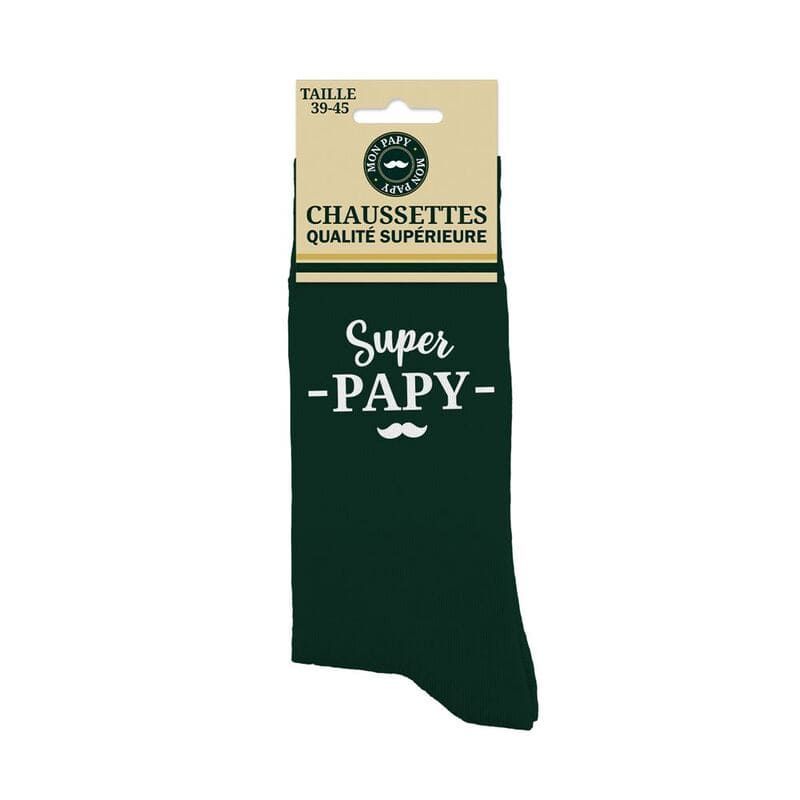Paire de chaussettes - Super Papy - Collection Mon Papy - Jour de