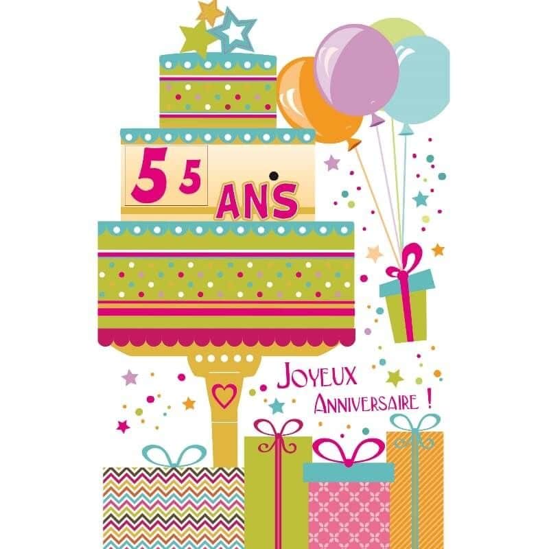 Carte d'Anniversaire Découp'âge Femme avec enveloppe - 50 ans - Jour de  Fête - Boutique Jour de fête