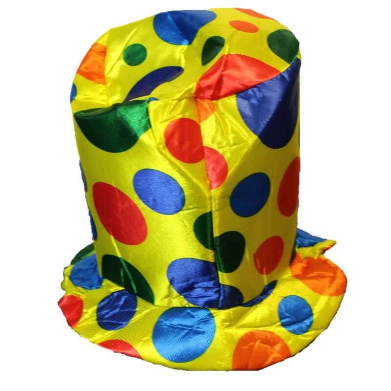 chapeau clown jaune en feutre adulte - Hyperfetes