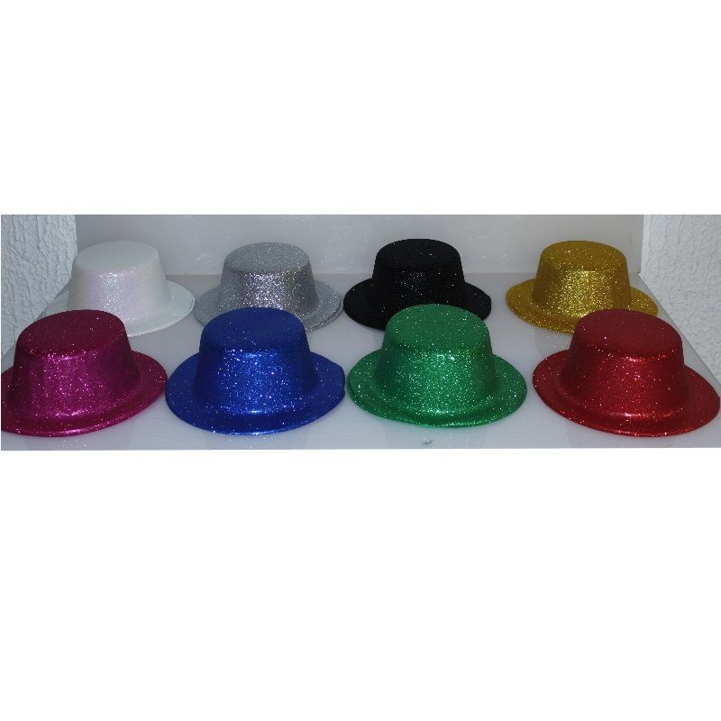 Chapeau Haut de Forme à Paillettes Petit Modèle - Coloris au Choix - Jour  de Fête - Nouvel an - Événements