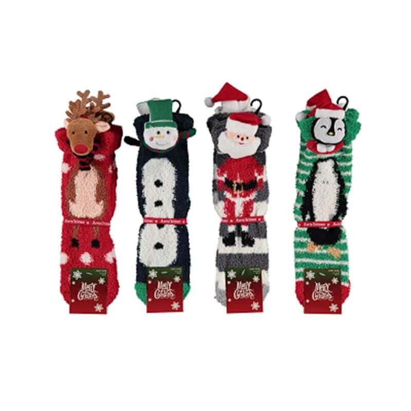 Chaussettes de Noël - Femme - Taille Unique - 36/41 - Modèle au