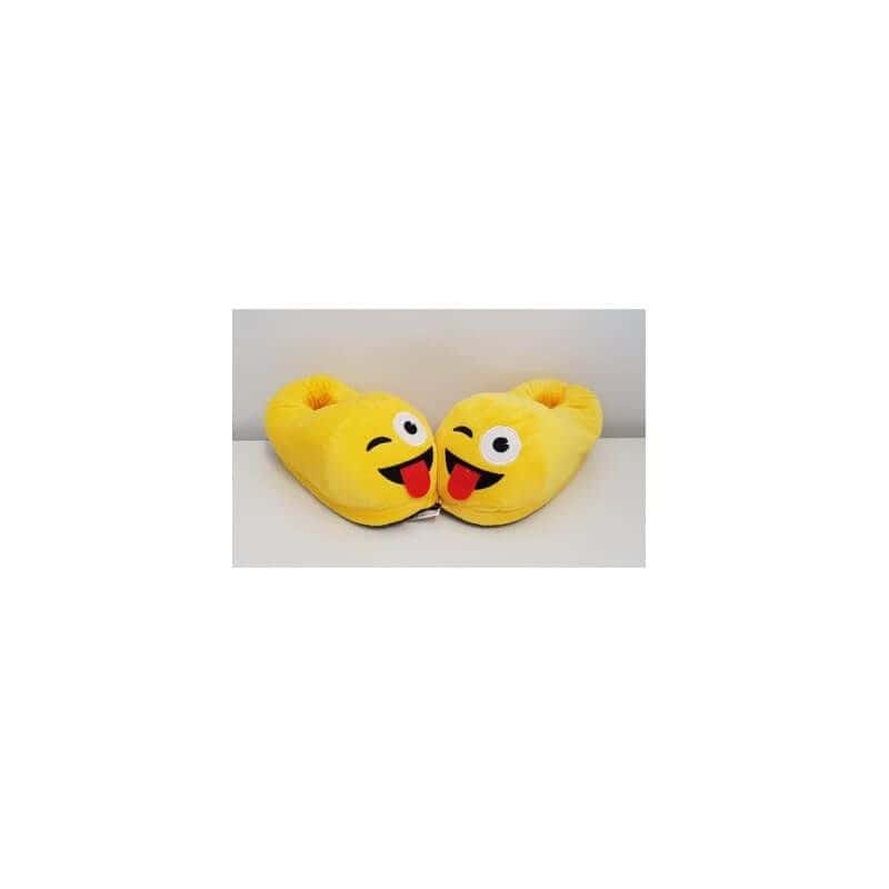 Chaussons Enfant - Emoji - Yeux Coeurs - Taille au Choix - Jour de Fête -  Cadeaux - Boutique Jour de fête