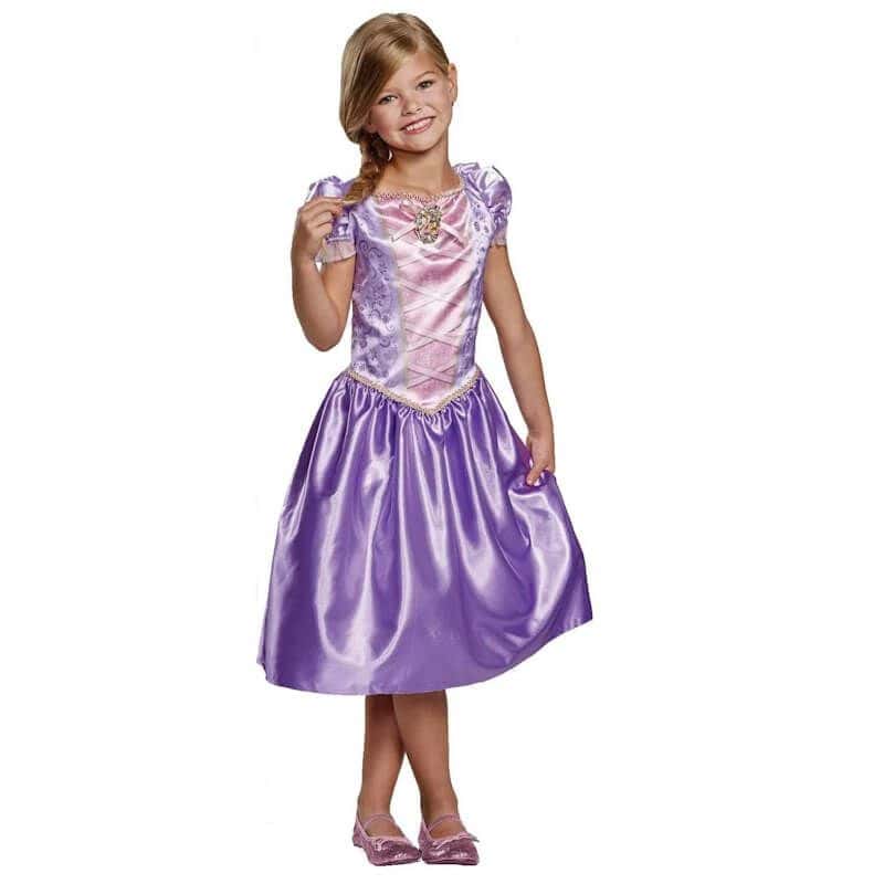 Raiponce Princesse Robe Pour Enfants Anniversaire Carnaval