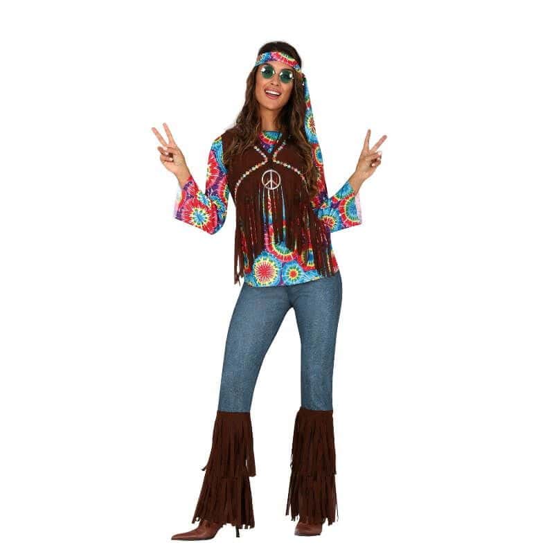 Déguisement Hippie Jeans pour femme - Taille au Choix - Jour de Fête -  Moins de 30 euros - Bonnes Affaires