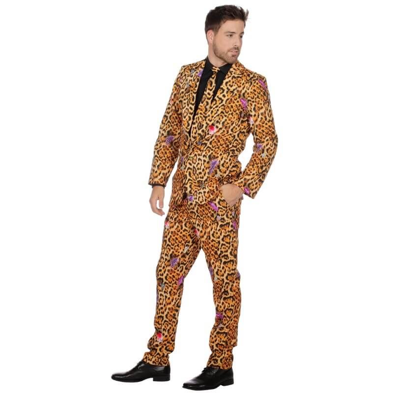 Déguisement Homme – Costume Panthère avec Cravate – Taille au Choix - Jour  de Fête - Animaux - Thèmes