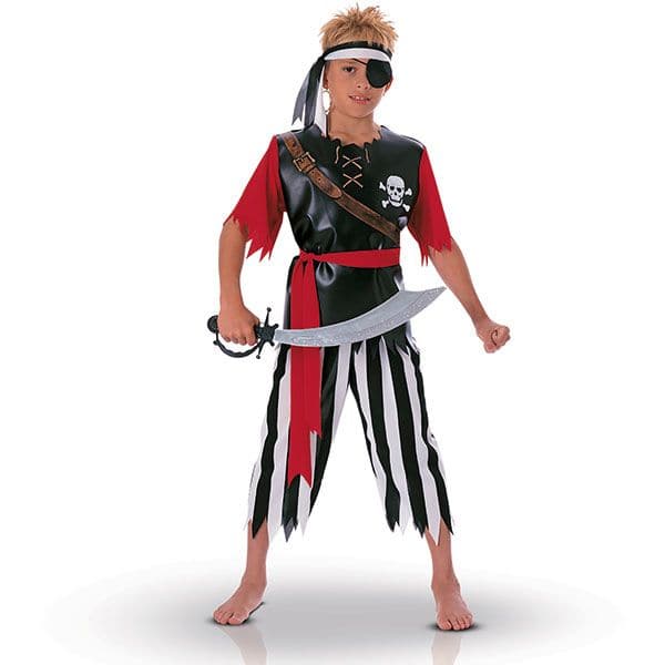 Costume de pirate pour enfants 4 pièces avec pistolet de pirate