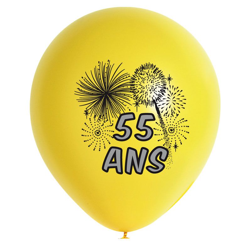 10 Ballons de Baudruche Multicolore Anniversaire 25 ans - Jour de Fête -  Boutique Jour de fête