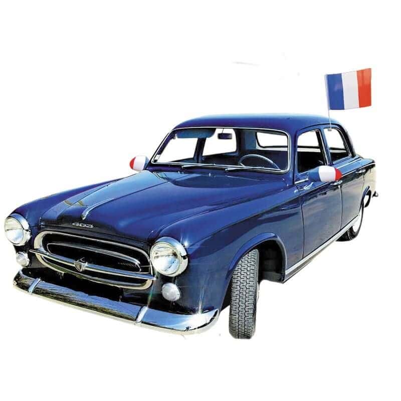 Drapeau pour voiture tricolore de la France - 40 cm - Jour de Fête -  Supporters - Événements