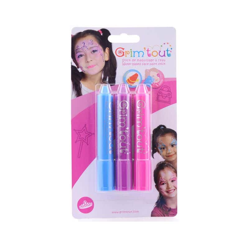 Pack de 3 sticks de maquillage Princesse Grim'Tout - Jour de Fête -  Princesses ou Disney - Top Thèmes