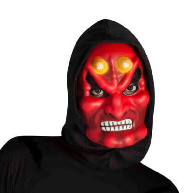 Masque Diable avec Cagoule - Enfant - Jour de Fête - Masques - Accessoires