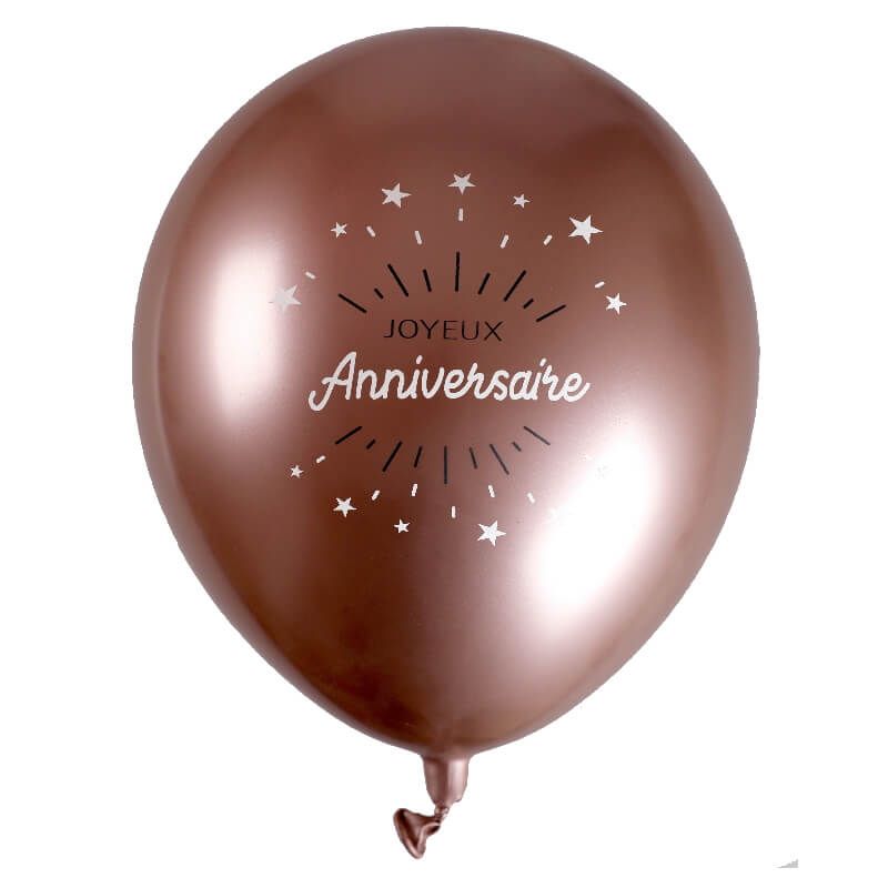 Ballon Hélium Métallisé Joyeux Anniversaire Étincelant - Couleur