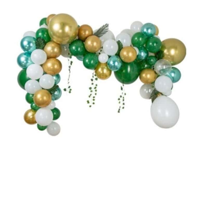 Kit arche 86 ballons et feuilles tropicales - Tropicool - Jour de Fête -  Accessoires - Ballon et Accessoire