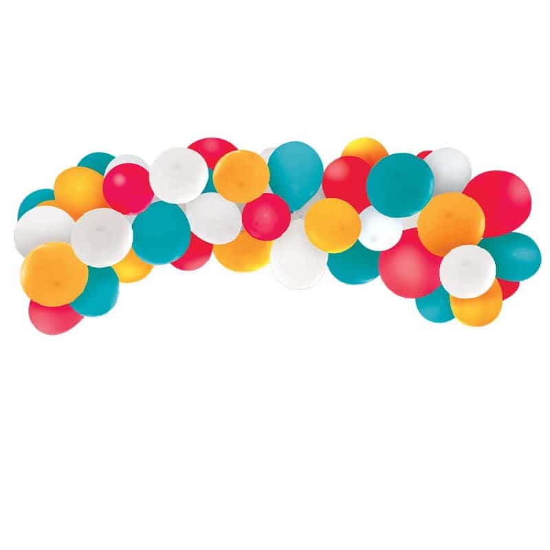 Kit Arche de 200 Ballons avec boules alvéolées - Multicolore pour