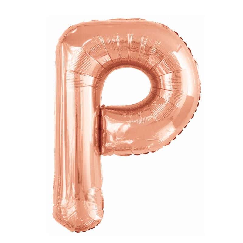 Ballon Géant Hélium - Lettre P - Rose Gold - Jour de Fête - Ballons - Ballon  et Accessoire