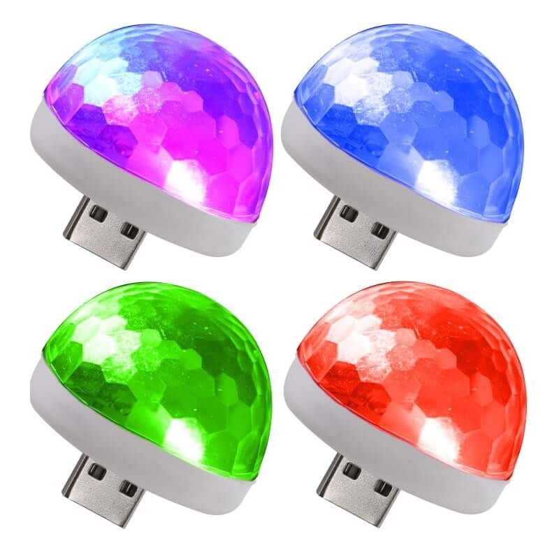 4 Mini Jeux de lumières USB - Jour de Fête - Jeux de lumières - Décoration  de salle