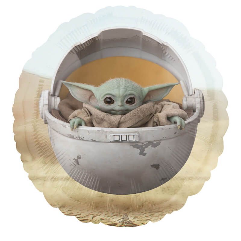 Ballon Bébé Yoda Rond - Star Wars The Mandalorian™ - 45 cm - Jour
