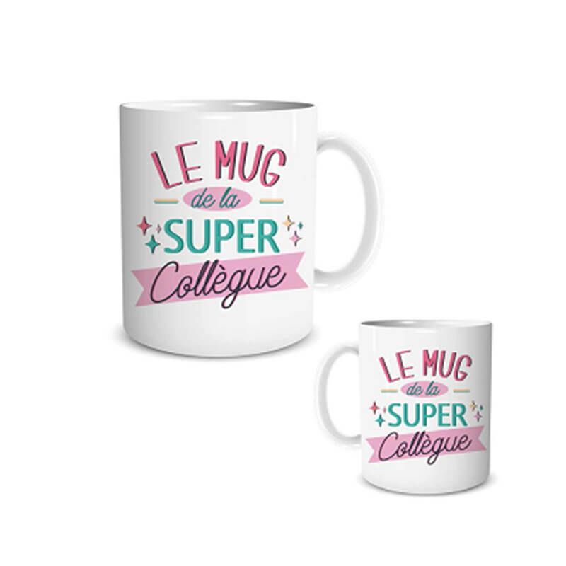 Mug Cadeau - Le ou La Super Collègue - Jour de Fête - Mugs - Arts