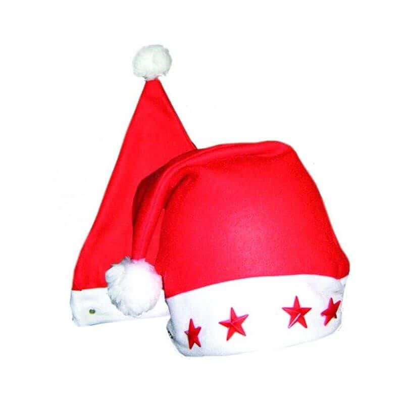 10 Décorations de Verre Bonnet de Père Noël - Les Bambetises
