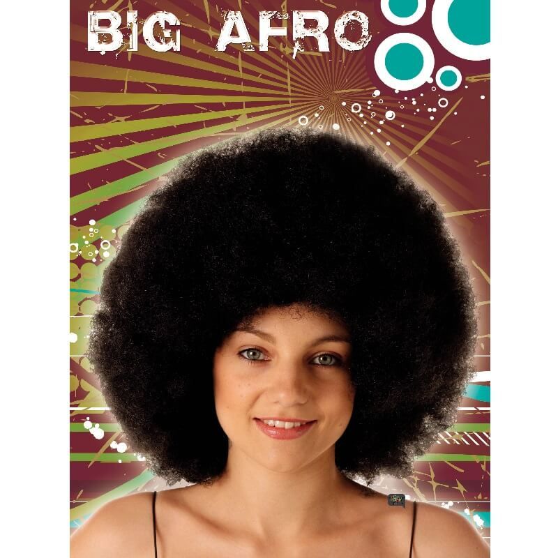 Perruque Big Afro Noire - Adulte - Jour de Fête - Perruques