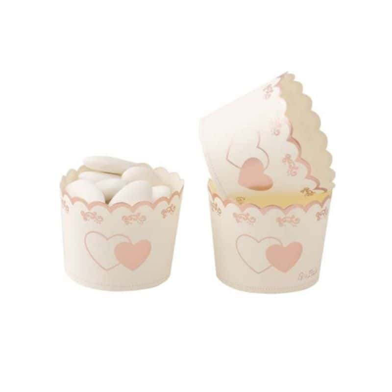 45 Caissettes Cupcakes Rose Gold - Les Bambetises