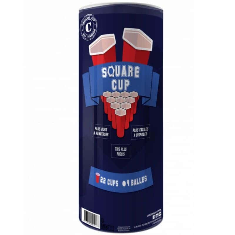 Kit Jeu Beer Pong Rouge & Bleu - Jour de Fête - Apéro - Cadeaux