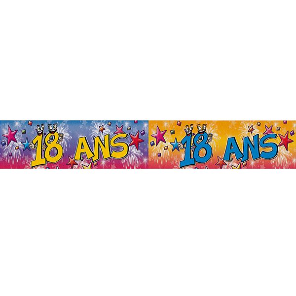 Bannière 18 ans - Jour de Fête - Anniversaire par âge