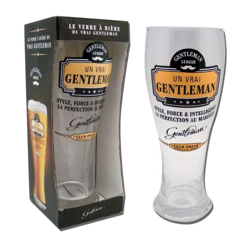 Verre à Bière - Collection Gentleman - Jour de Fête - Cadeaux