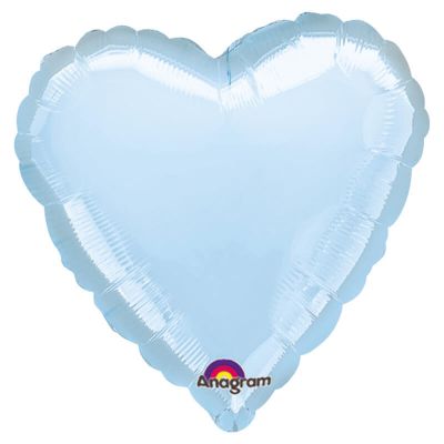 Ballon Hélium - Coeur Bleu Pastel