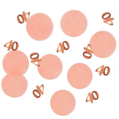 confettis de table blush et rose gold pour anniversaire | jourdefete.com