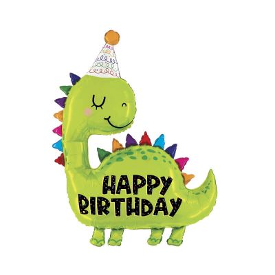 ballon hélium dinosaure happy birthday 132 cm
