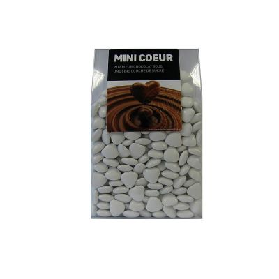 Dragées Mini Cœurs Chocolat 500 gr - Couleur au choix