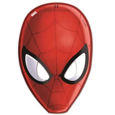 Sachet de 6 masques en carton "Spiderman Homecoming"
