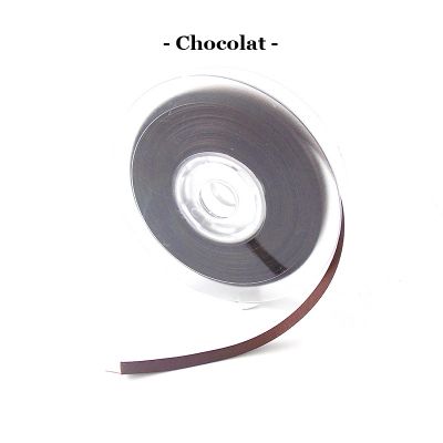Ruban satin 6mm coloris au choix - Chocolat