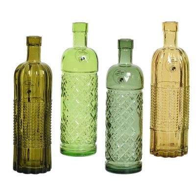 Vase en verre - Recycle ton vert - 24 cm - Couleur au choix | jourdefete.com