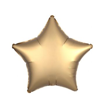 Ballon Hélium Etoile Satiné Or