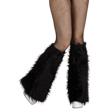 Guêtres peluche - Noir