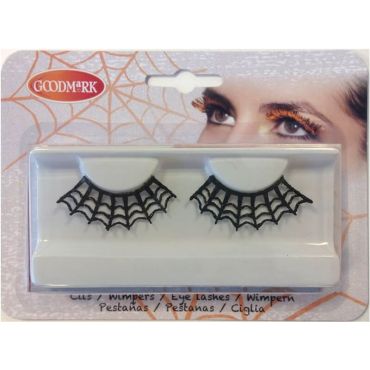 Faux cils noirs - Toiles d'araignées