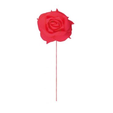 2 Roses sur Tige - Rouge
